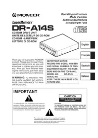 Notice PIONEER DR714S Lecteur CD