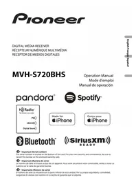 Notice PIONEER MVHS720BHS Récepteur audio-vidéo