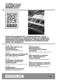Notice ULTIMATE SPEED IAN 337956 Sangles de serrage