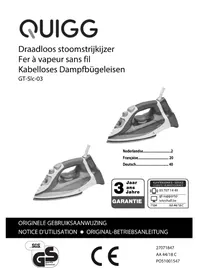 Notice QUIGG GTSLC03 Strijkijzer