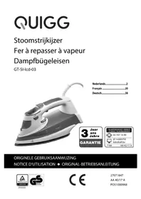 Notice QUIGG GTSILCD03 Strijkijzer