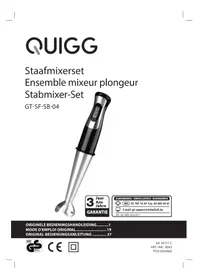 Notice QUIGG GTSFSB04 Staafmixer