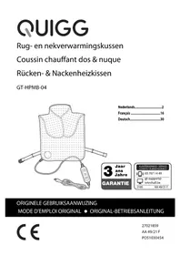 Notice QUIGG GTHPMB04 Heizdecke/-kissen