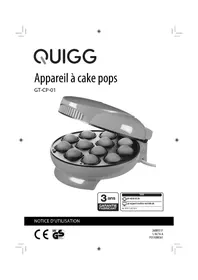 Notice QUIGG GTCP01 Appareil de cuisson électrique