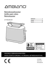 Notice Ambiano GTWKEDS09US Grille pain