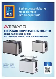 Notice Ambiano GTTDSEDS07CH Grille pain