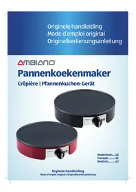 Notice Ambiano GTSFCPM03CH Crêpe-Pfanne