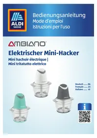 Notice Ambiano GTMC06 Mechanischer Häcksler