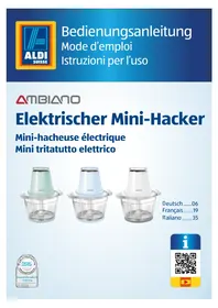 Notice Ambiano GTMC04 Mechanischer Häcksler