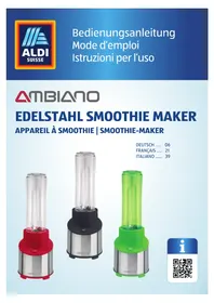 Notice Ambiano GTSMEDS03 Blender