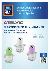 Notice Ambiano GTMC05 Mechanischer Häcksler