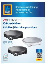 Notice Ambiano GTCPM03 Crêpe-Pfanne