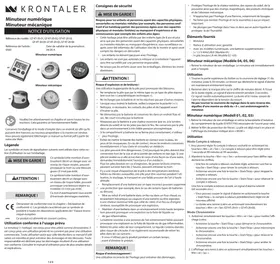 Notice Krontaler KT2006 Couteau