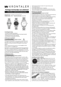 Notice Krontaler 7084 Montre