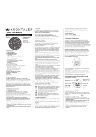 Notice Krontaler 186383 Radio-réveil