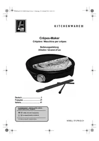 Notice Kitchenware GTCPM02CH Padella per crepes