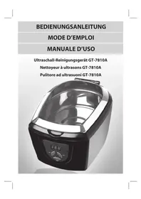 Notice GlobalTronics GT7810A Pulitore a ultrasuoni