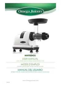 Notice OMEGA MM900HDS Juicer