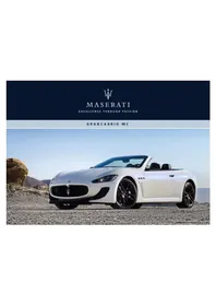 Notice Maserati GRANCABRIO (2014) Voiture