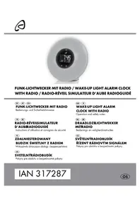 Notice AURIOL IAN 317287 Budzik świetlny