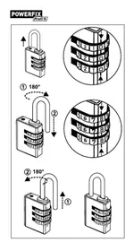 Notice POWERFIX IAN 314973 Cadenas à combinaison