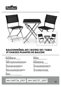 Notice FLORABEST HG06997 Tuinmeubilair