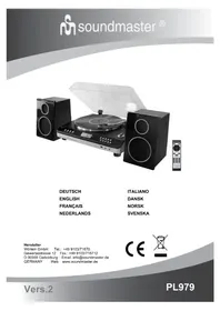 Notice Soundmaster PL979 Giradischi