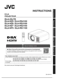 Notice JVC DLARS1100 Projecteur