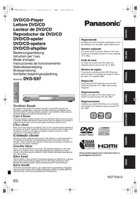 PANASONIC DVD-S97EG - Dvd player