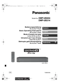 PANASONIC DMPUB404EG - Blu-ray speler