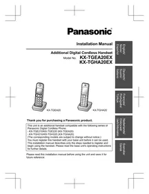 PANASONIC KX-TGEA20EX - Telefone sem fio