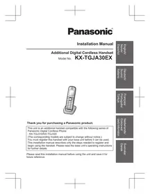PANASONIC KXTGJA30EX - Telefone sem fio