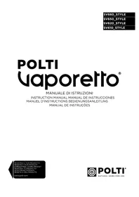 Notice POLTI VAPORETTO SV660 STYLE Nettoyeur à vapeur
