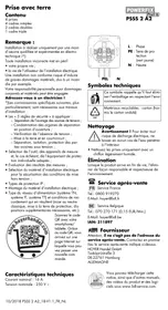 Notice POWERFIX IAN 302334 Prise électrique