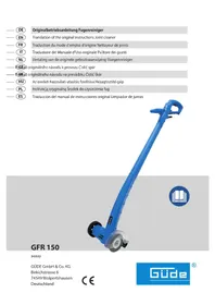 Notice Güde GFR 150 Nettoyeur de sol