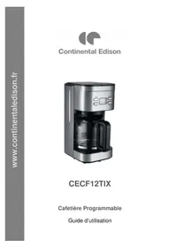 Notice CONTINENTAL EDISON CECF12TLX Machine à café