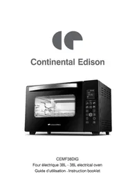 Notice CONTINENTAL EDISON CEMF38DIG Four électrique