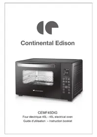 Notice CONTINENTAL EDISON CEMF45DIG Four électrique