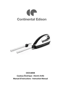 Notice CONTINENTAL EDISON CECE180SB Knife