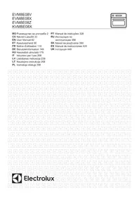 Notice ELECTROLUX EVM8E08V Elektrická rúra