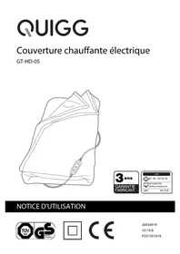 QUIGG GTHD05 - Couverture/coussin chauffant