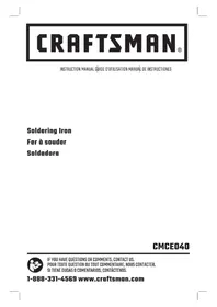 Notice Craftsman CMCE040 Welding machine