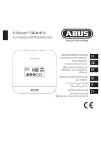 Notice ABUS AIRSECURE CO2WM110 Multimeter