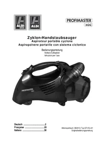 Notice Profimaster Mini GTVCC01 Aspirapolvere