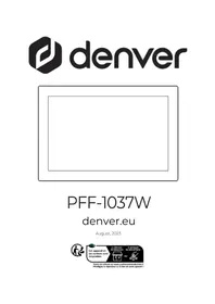 Notice DENVER PFF1037W Cadre photo numérique