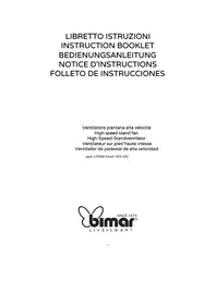 Notice Bimar VPS58 Ventilatore