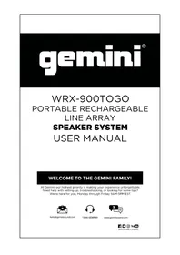 Notice GEMINI WRX900TOGO Sistema hi-fi
