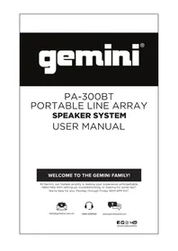 Notice GEMINI PA300BT Lautsprecher