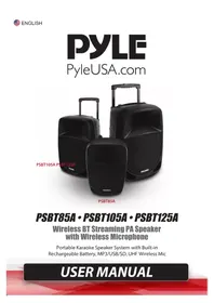 Notice Pyle PSBT85A Haut-parleur