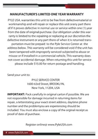 Notice Pyle PLPW8D Caisson de basses